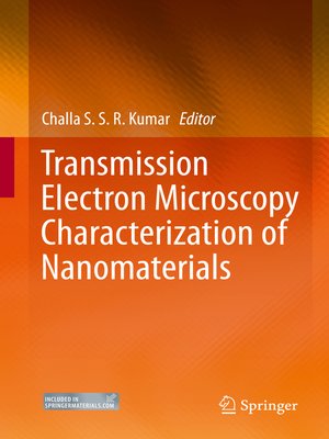 cover image of Transmission Electron Microscopy Characterization of Nanomaterials